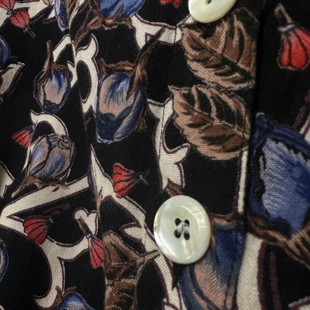 80's Vintage Sz 8 Retro Floral Button Down Mini Dress Summer Christine Parker - Picture 10 of 10